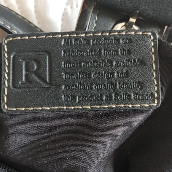 RELIC Leather Shoulder Bag Purse Satchel + wallet - Picture 3 of 14